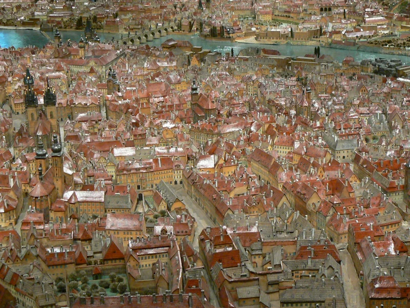 1791-Antonín Langweil - Modello di Praga